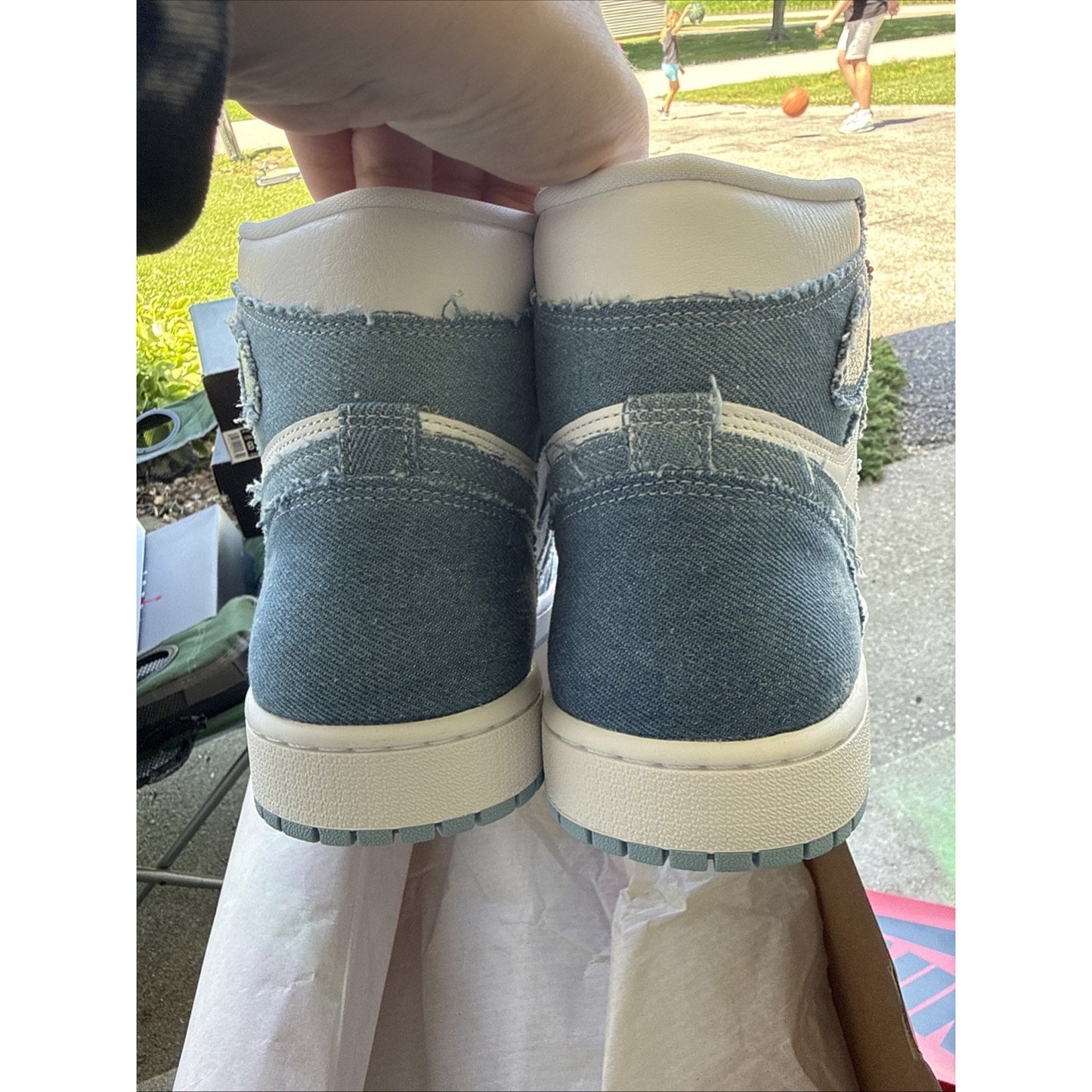 Size 12 - Jordan 1 High OG Denim 2022 W