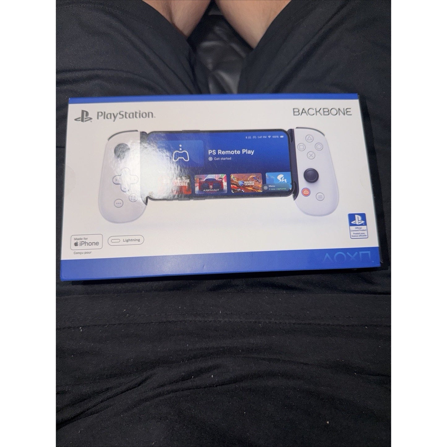 Backbone BB-02-W-S One PlayStation Edition Lightning Mobile Gaming Controller