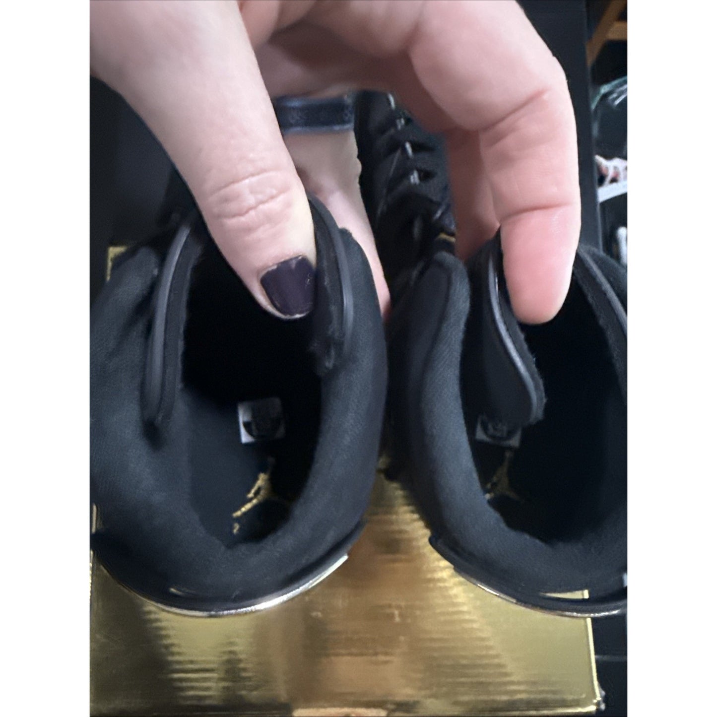 Air Jordan 6 Retro DMP Black Metallic Gold Leather Shoes 5.5 Youth CT4964-007