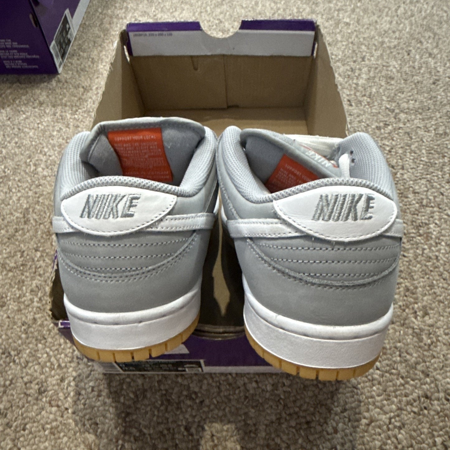 Size 8 - Nike SB Dunk Low Wolf Grey Gum