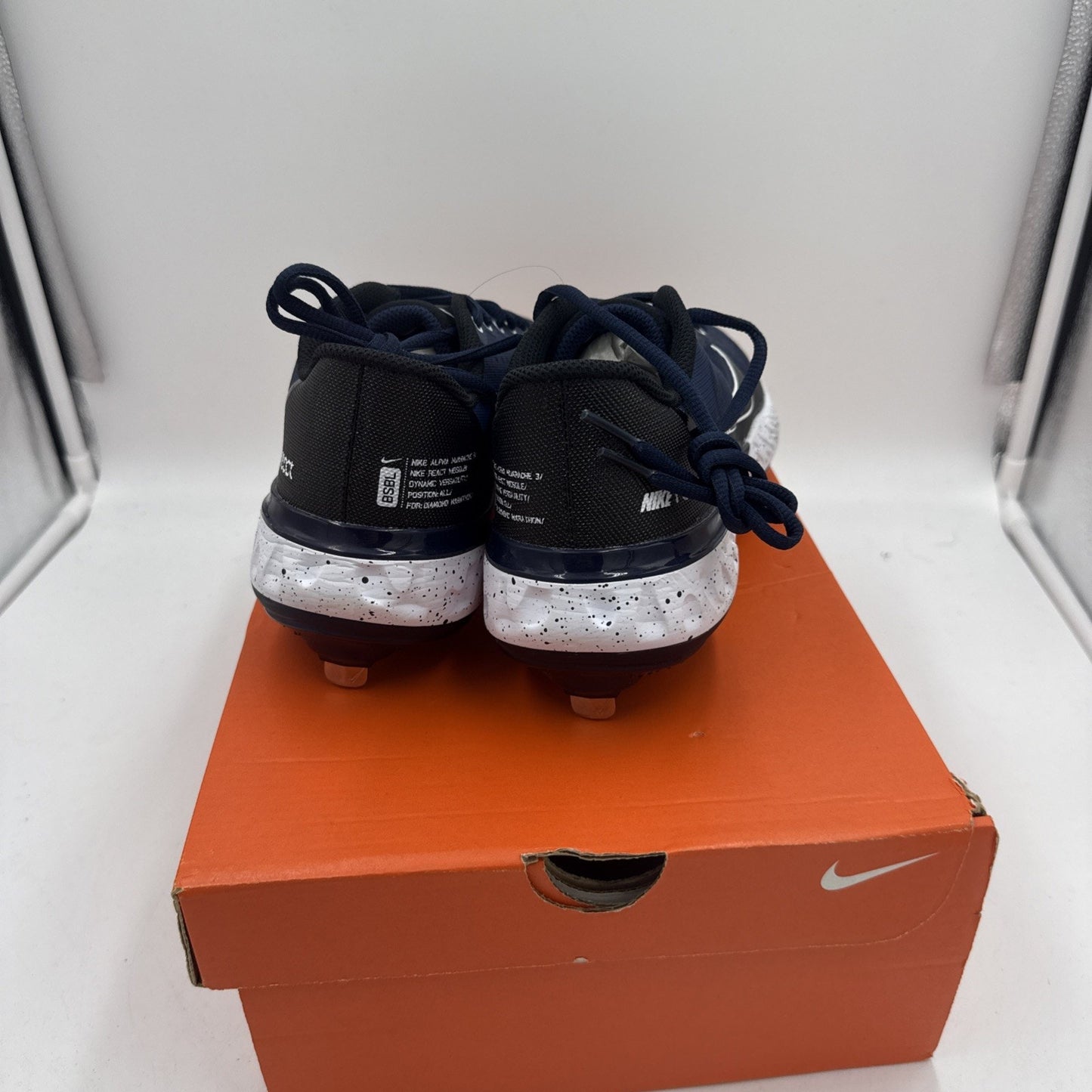 Size 7 - Nike Alpha Huarache Elite 3 Low College Navy