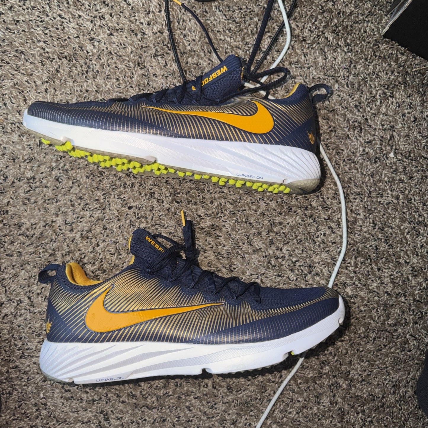 Size 15 - Nike Vapor Speed Turf PE Oregon Ducks Promo Sample
