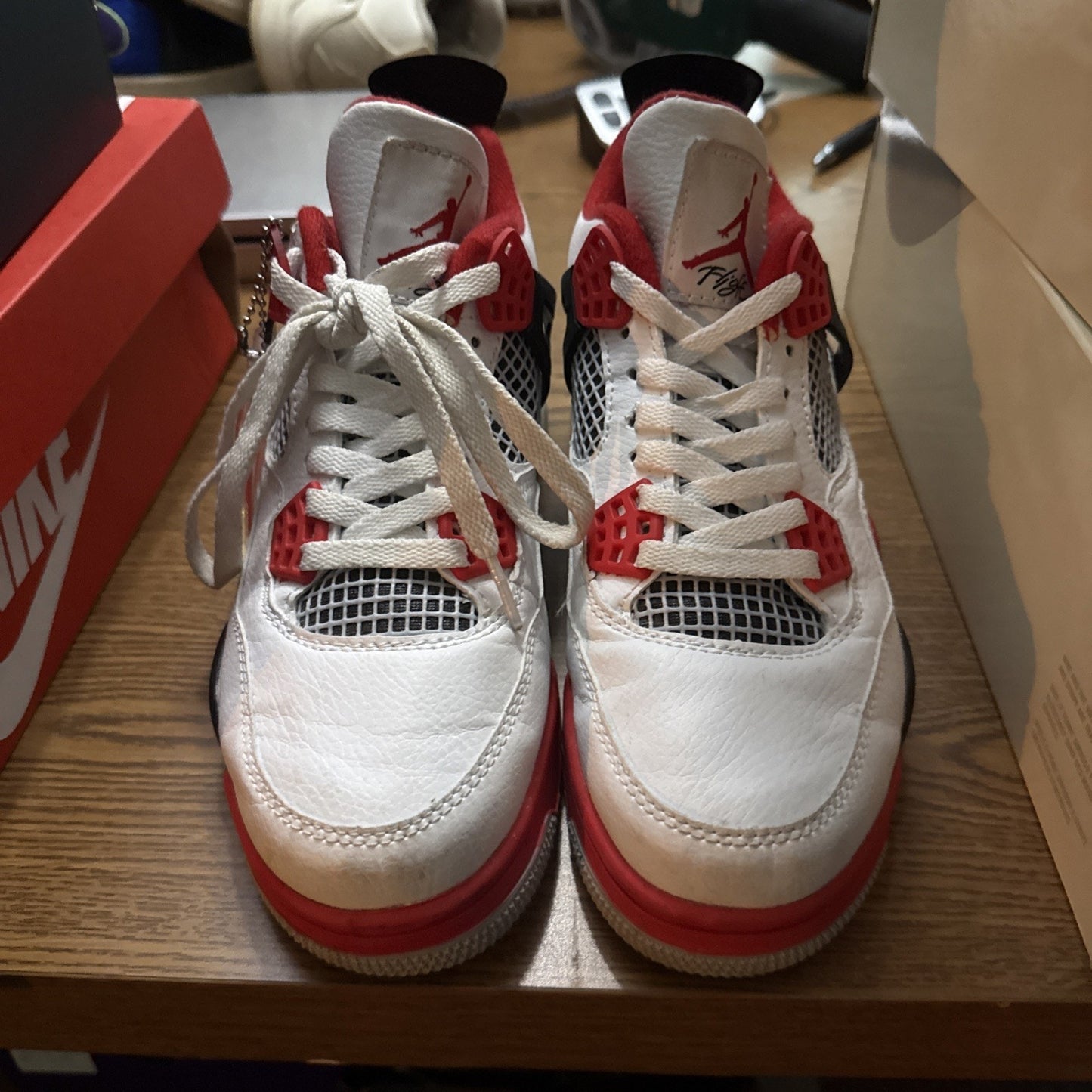 Size 7 - Jordan 4 Retro Mid Red Cement
