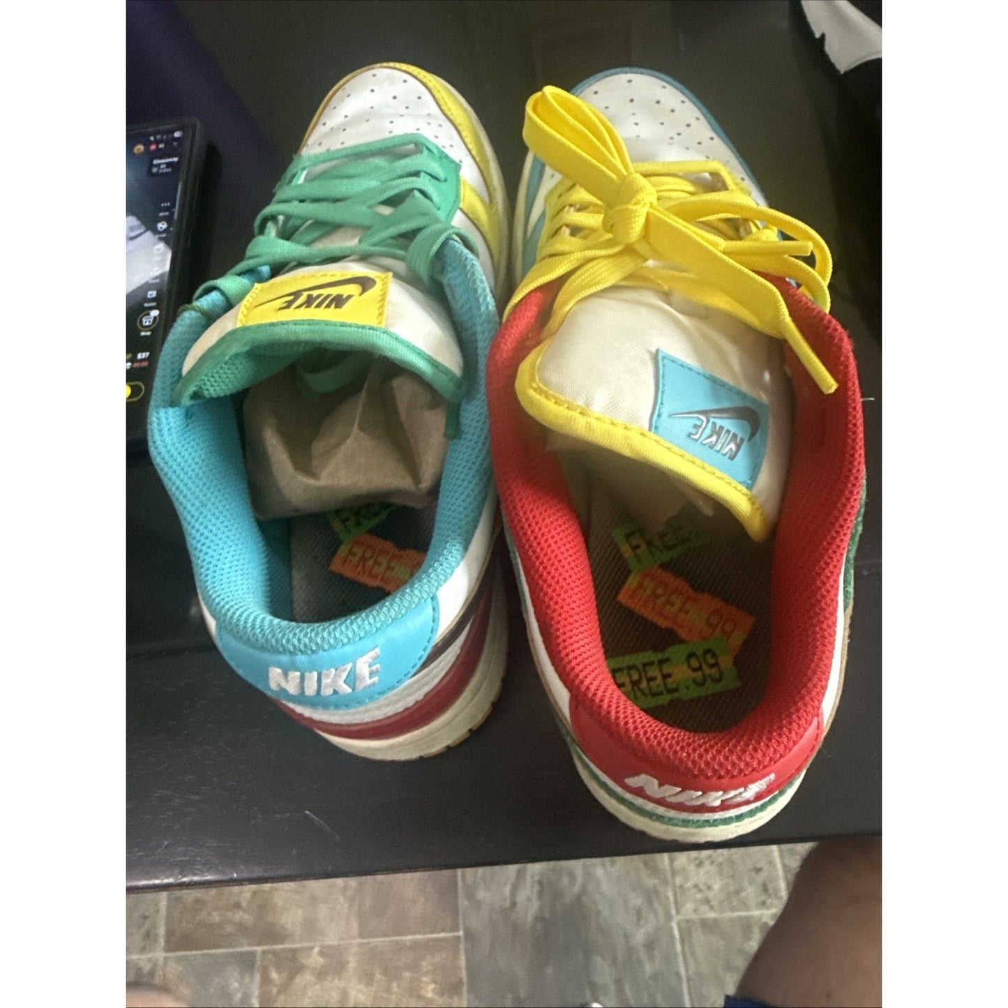 Size 7 - Nike Dunk SE Low Free.99 - White NBS222