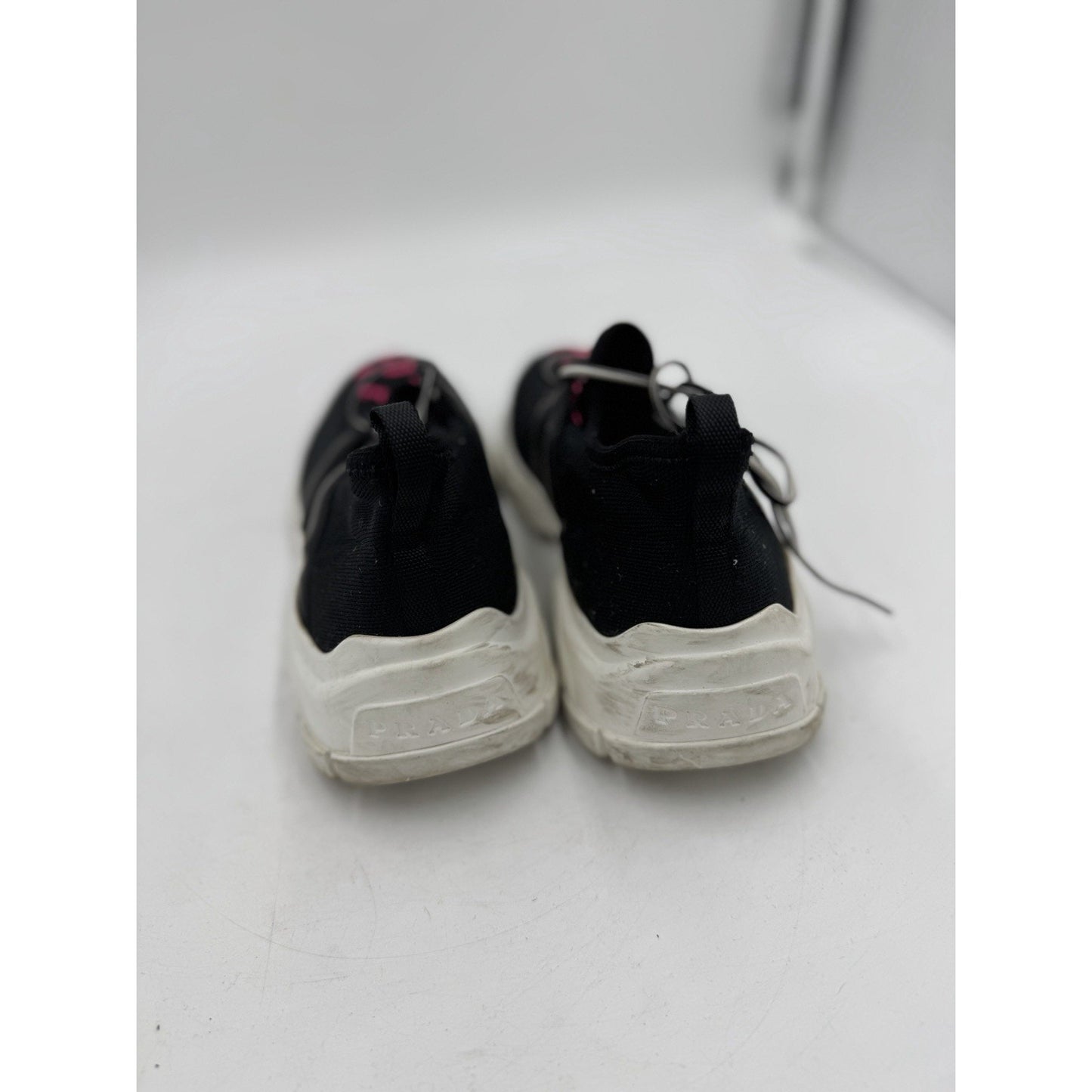 Size 4.5 - Prada Knit Fabric Sneakers Black