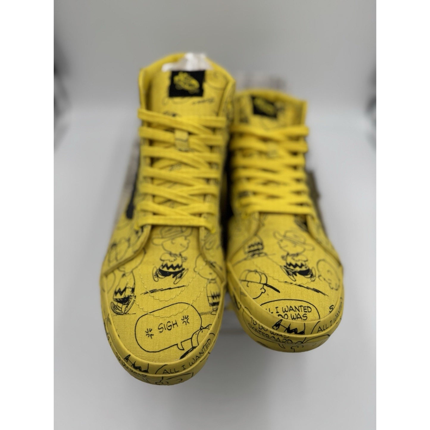 Size 10 - VANS Peanuts x Sk8- High Charlie Brown Maize