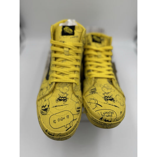 Size 10 - VANS Peanuts x Sk8- High Charlie Brown Maize
