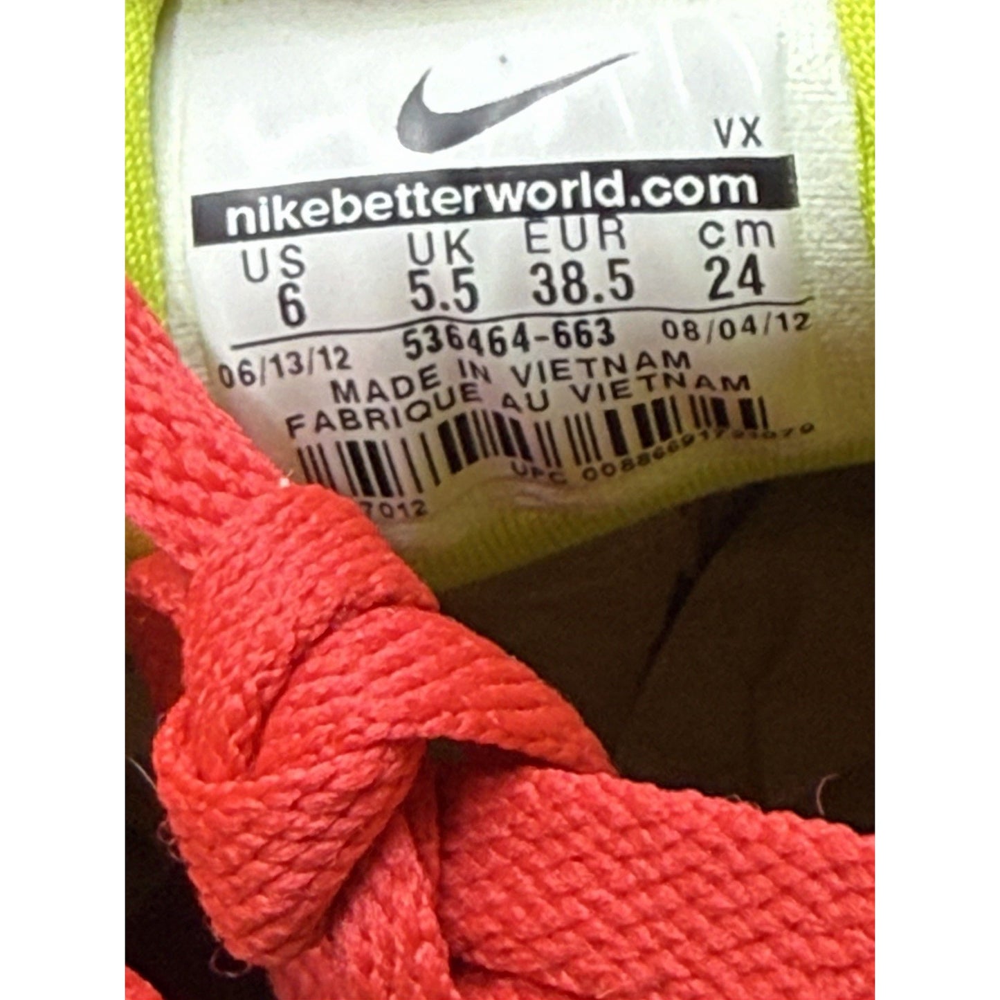 Size 6 Nike Paul Rodriguez 6 Red Gold Suede 536464-663 2012