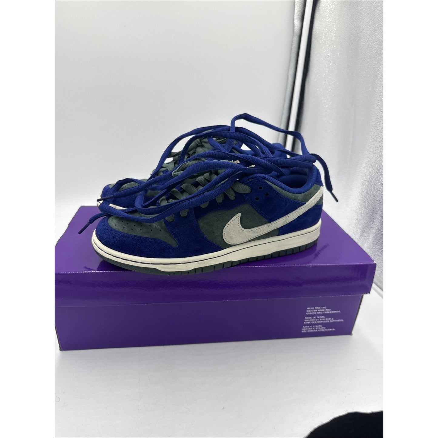 Size 7 - Nike Dunk Pro SB Low Deep Royal Vintage Green
