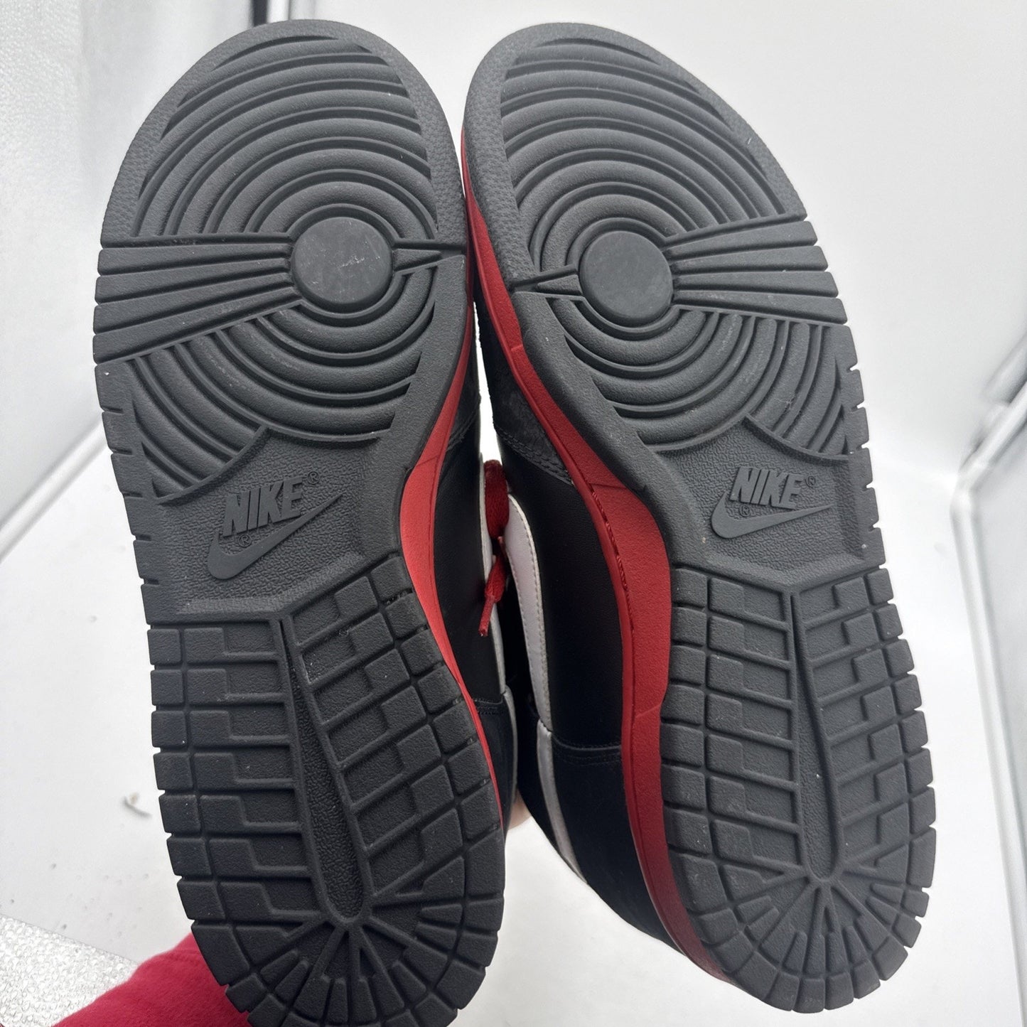Size 11.5 - Nike Dunk High Black Sport Red
