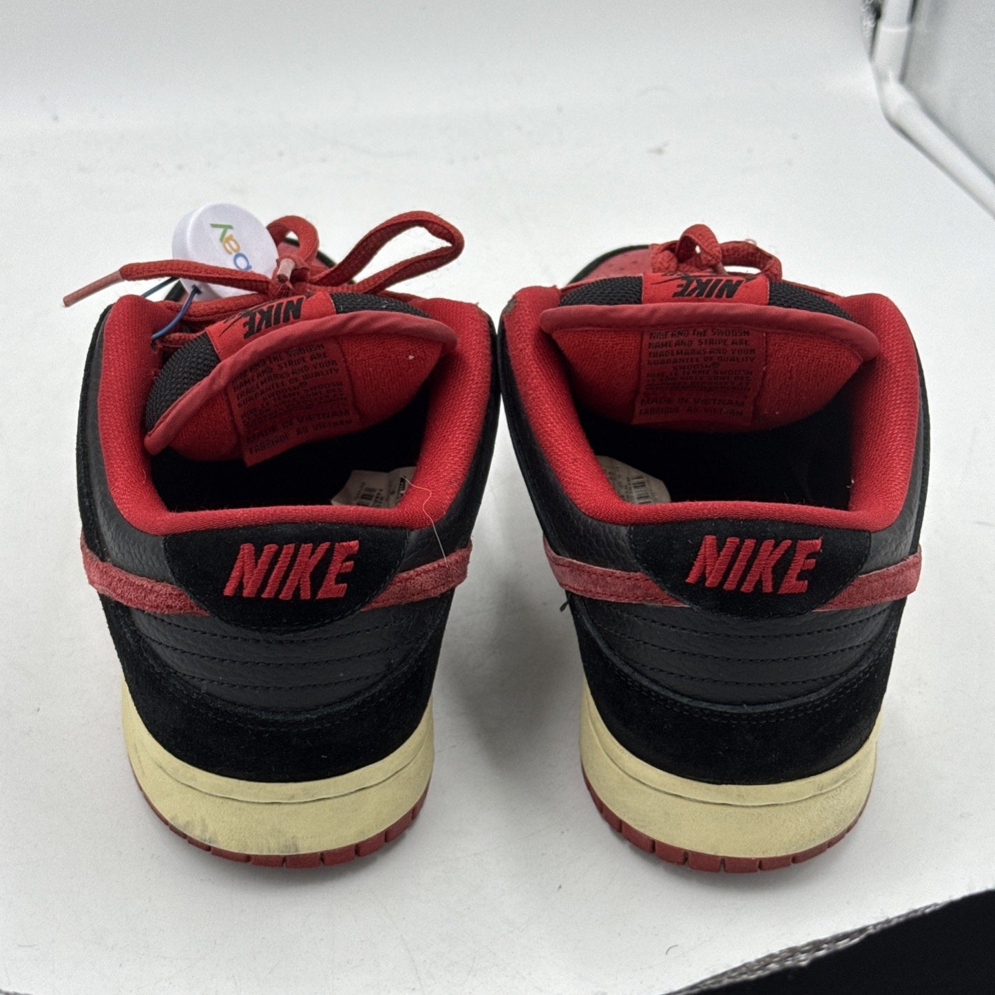 Size 9 Nike 304292-039 Jpack Low Pro Black And Red