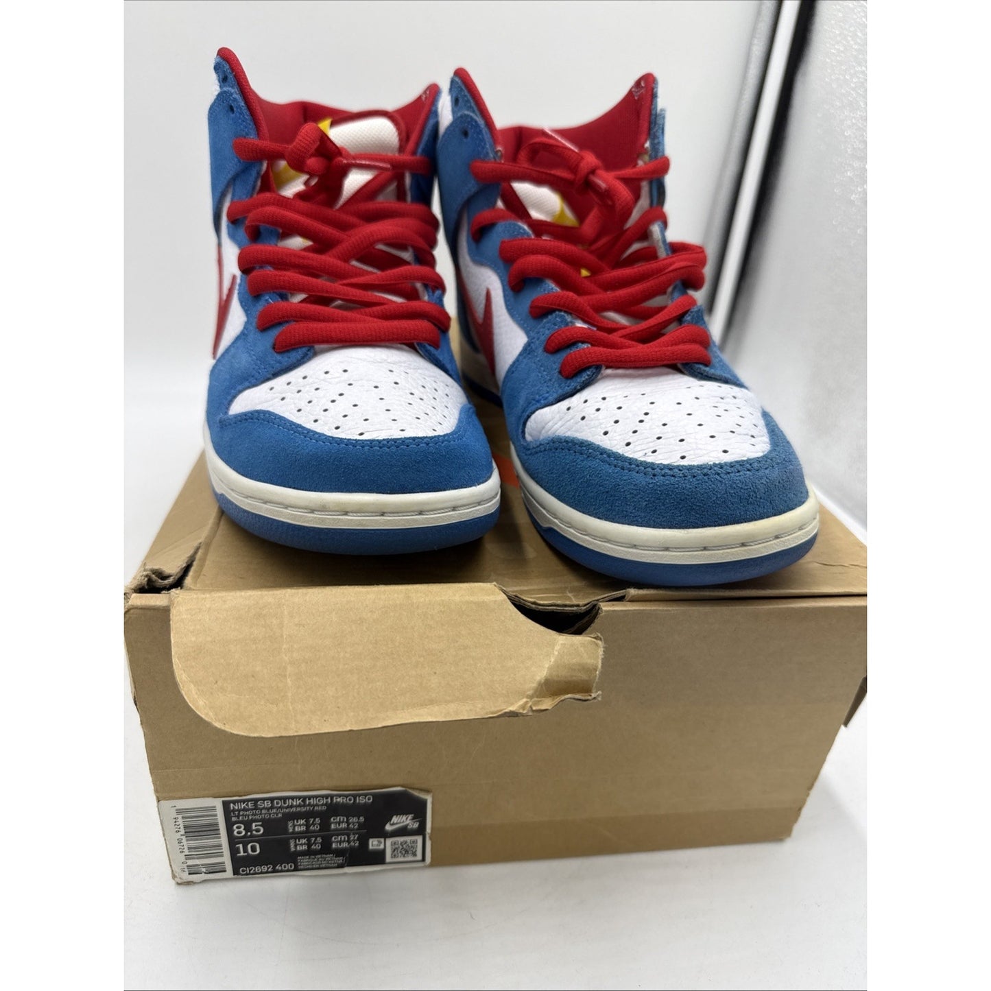 Size 8.5 - Nike Dunk SB High Doraemon
