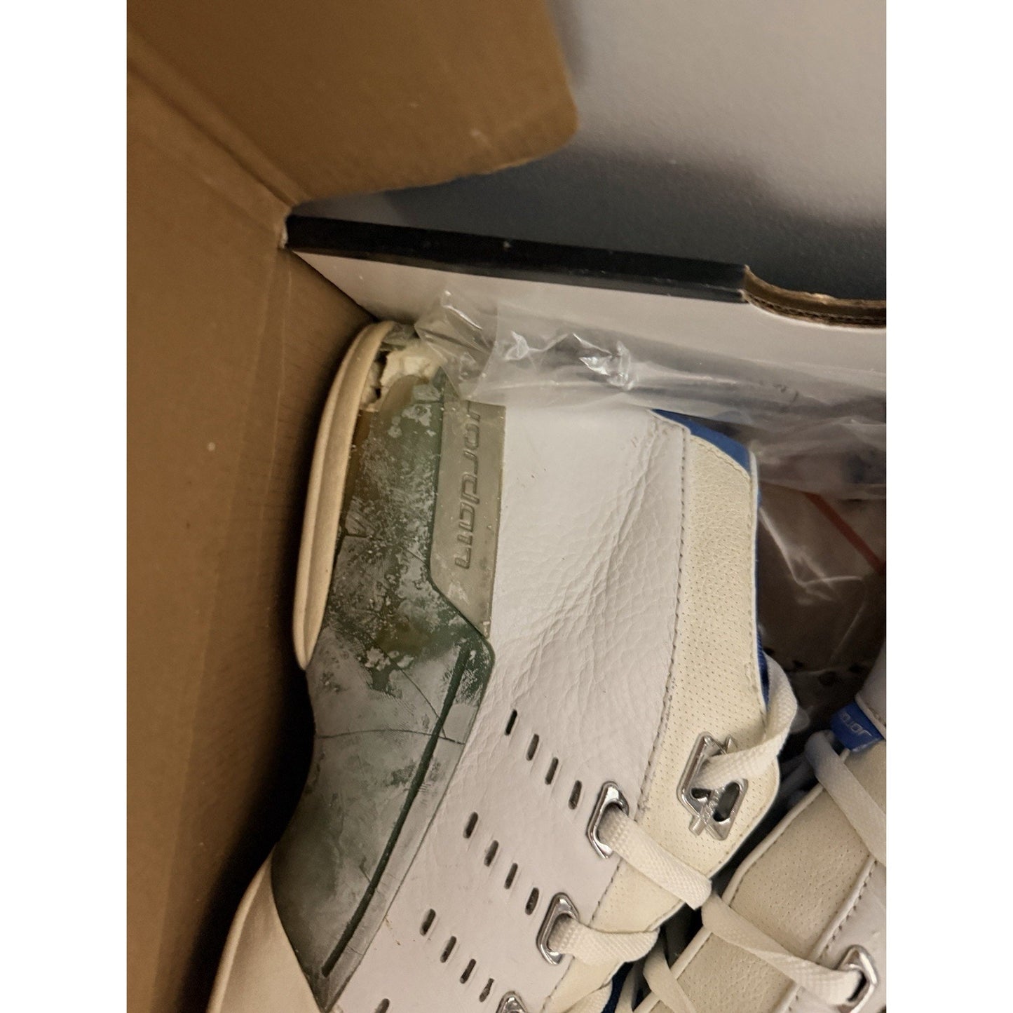Lot Of 9 Jordan Shoes All Crumbling And With Flaws Needs Sole Swapped.
