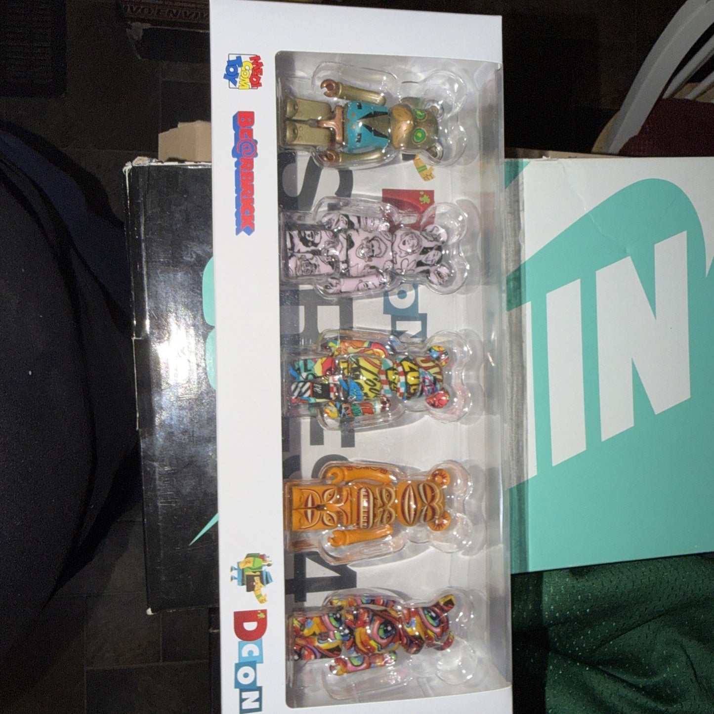 MEDICOM BEARBRICK DESIGNERCON 2022 ARTIST SERIES 4 100% SET OF 5