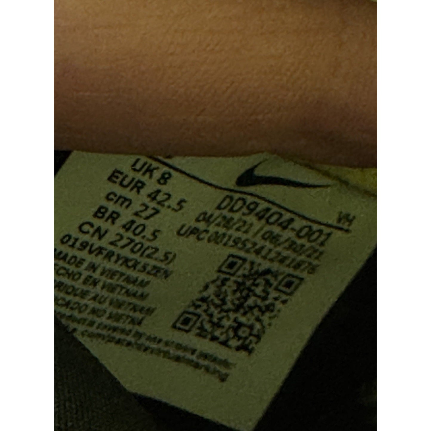 Size 9 - Nike Dunk 1985 High Yellow Acid Wash