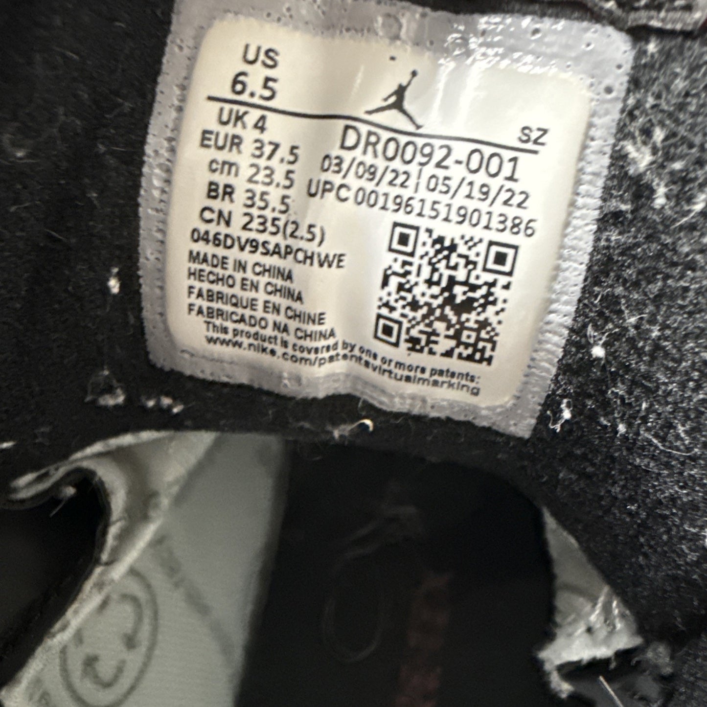 Size 6.5 - Air Jordan 5 Retro GORE-TEX Off-Noir W