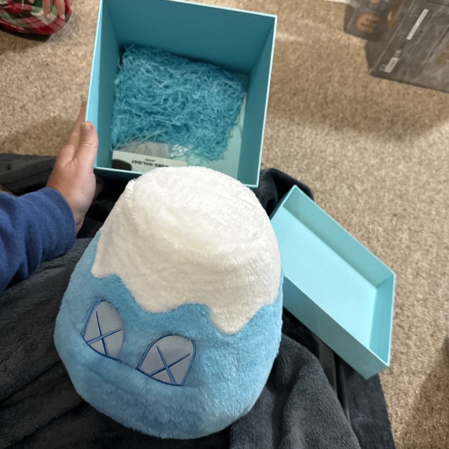 KAWS Holiday Japan Mount Fuji Plush Blue 8"