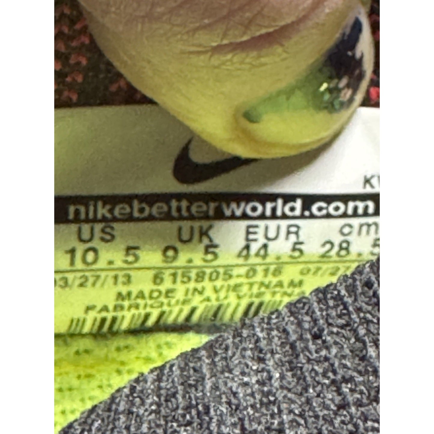 Size 10.5 - Nike Free Flyknit+ Gym Red