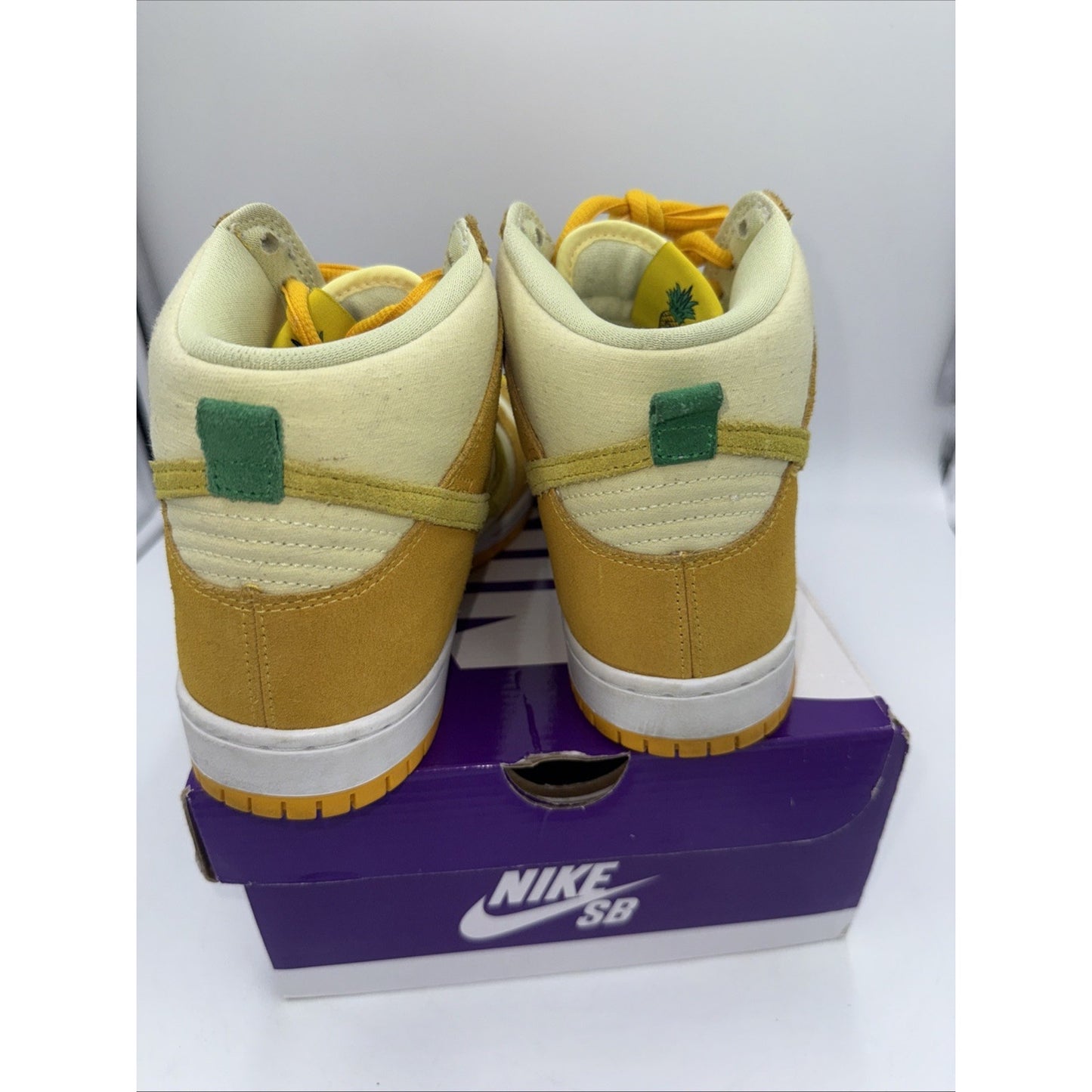 Size 9.5 - Nike Dunk SB High Fruity Pack - Pineapple