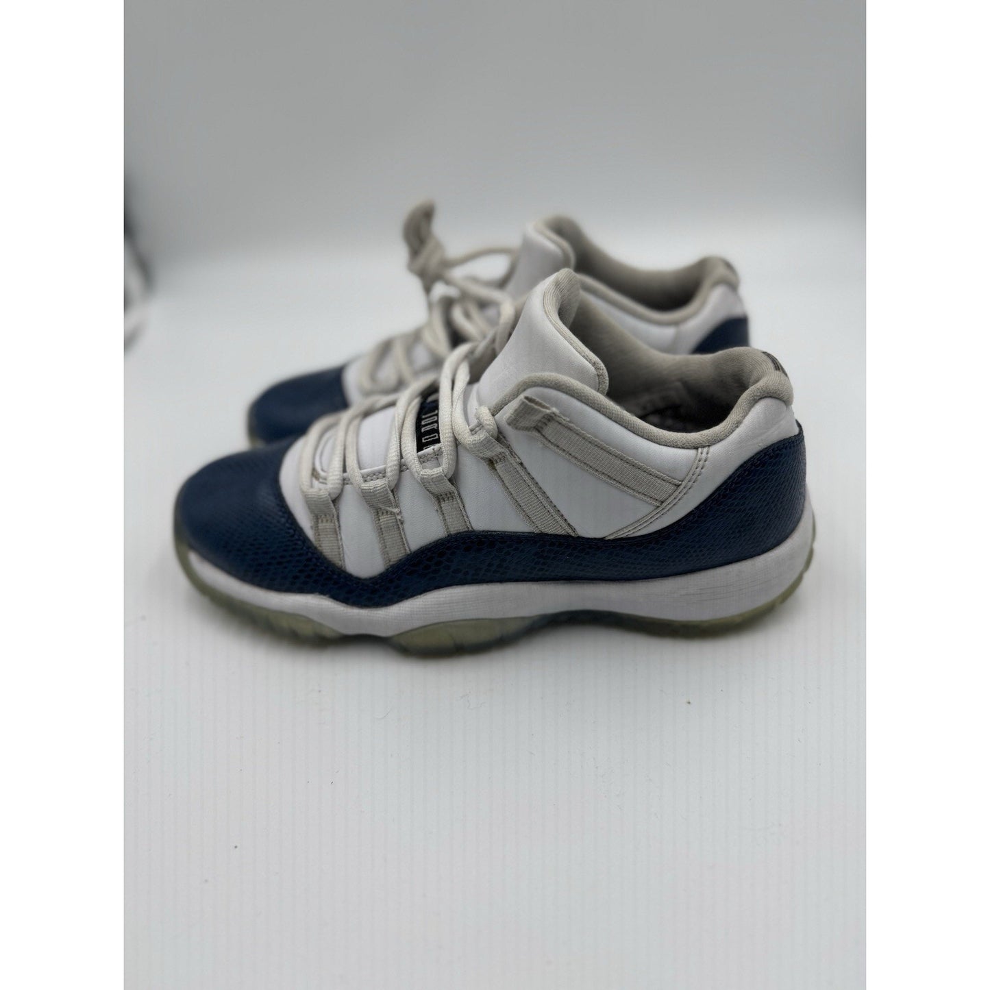 Size 7y (GS) - Jordan 11 Retro 2019 Low Navy Snakeskin NBS330