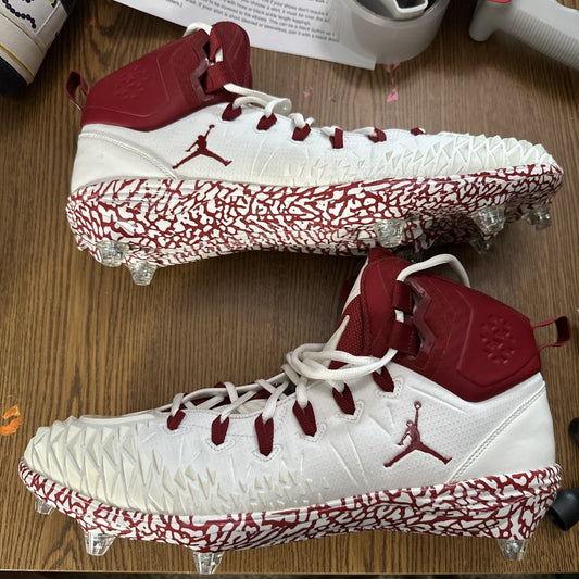 Size 13 Nike Force Savage Pro Oklahoma OU Cleat Promo Sample Tagged