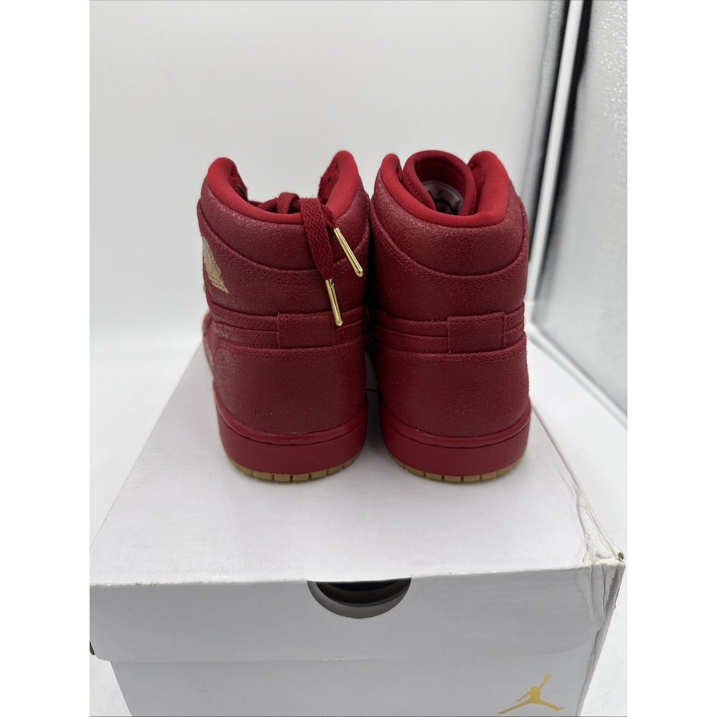 Size 9.5 - Air Jordan 1 Retro Premium High Dipped Toe - Red W