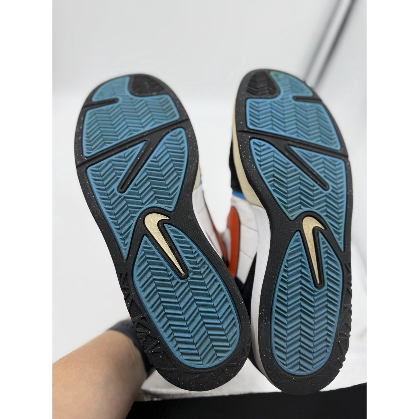 Nike Shoes Zoom Mogan 2 SB 6.0 Orange Black Blue 386390-104 Men's Size 11.5