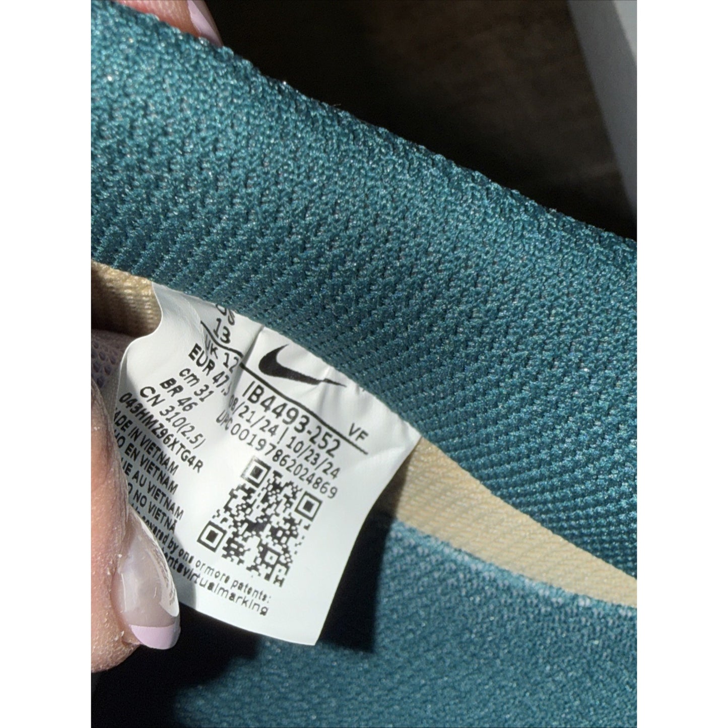 Size 13 IB4493-252 Nike Air Force 1 ‘07 Easter