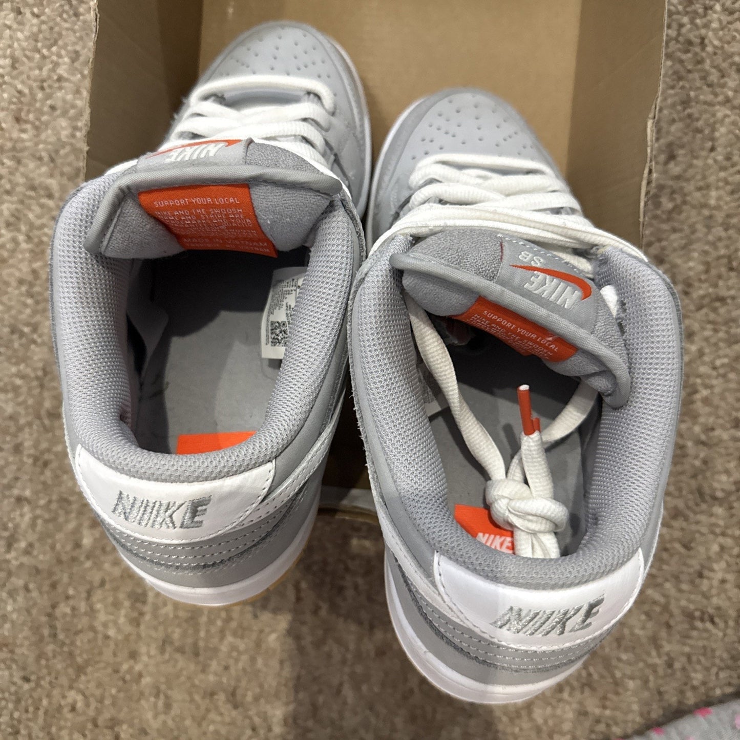 Size 8 - Nike SB Dunk Low Wolf Grey Gum