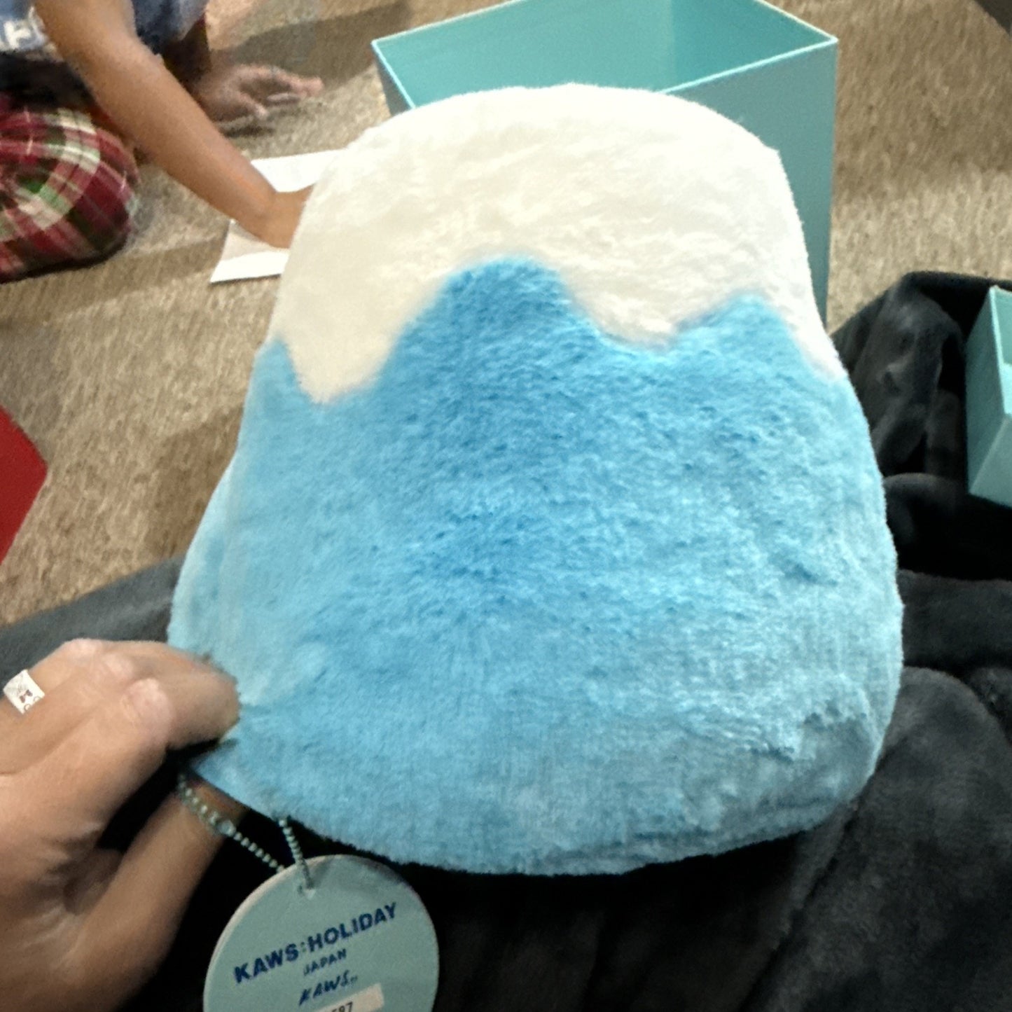 KAWS Holiday Japan Mount Fuji Plush Blue 8"