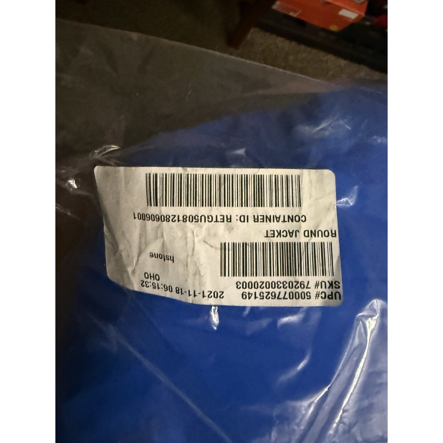 NEW YEEZY X GAP ROUND Jacket Blue Puffer Kanye West MEDIUM Brand New