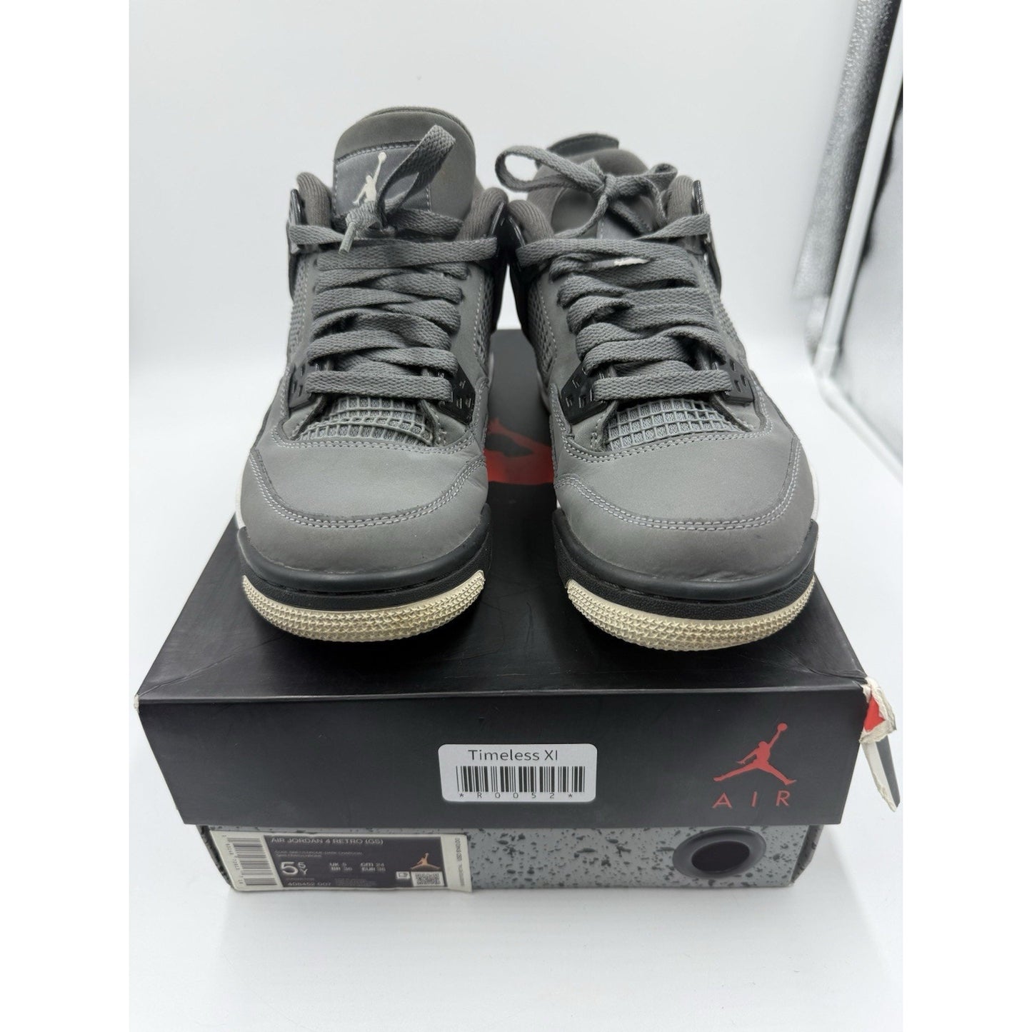 Size 5.5 (GS) - Jordan 4 Retro 2019 Low Cool Grey