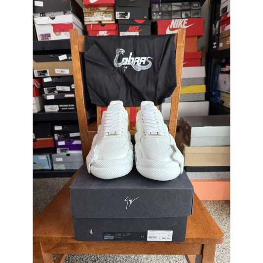 Size EU 43 US 9.5 / 10 - Giuseppe Zanotti Cobras White - RM20035-002 BS358