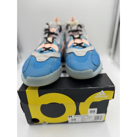 Size 10 - adidas ZoneBoost Aeroblue Clear Orange