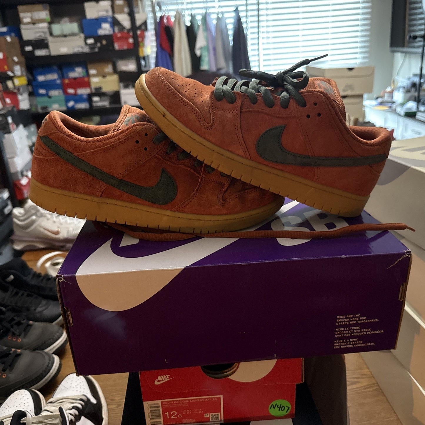 Size 10 Mens Nike SB Dunk Low 'Burnt Sunrise'
