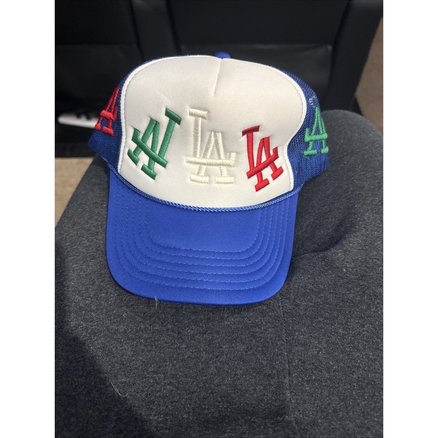 LA Baseball Polyester Foam Front Mesh Backing Trucker Hat