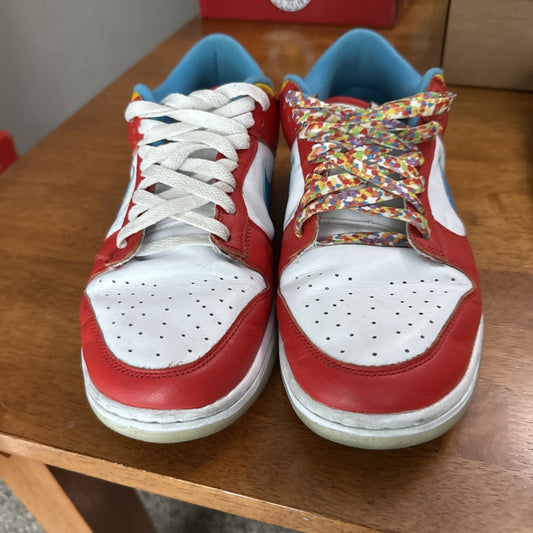 Size 11 - Nike Dunk Low x LeBron James x Fruity Pebbles Red BS344