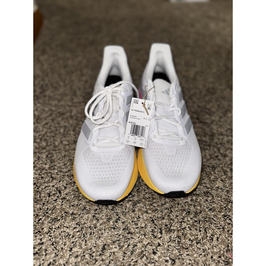 Adidas UltraRun 5 Men's Size 10.5 Athletic Shoes White Multicolor Sneakers BS501