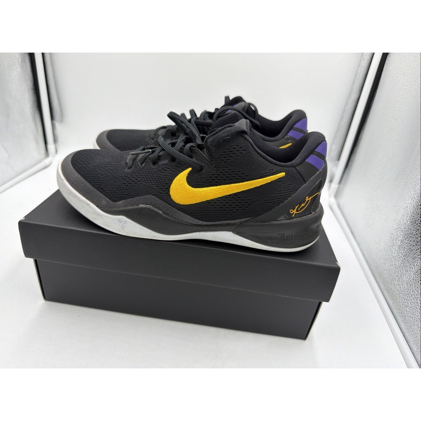 NIKE AIR KOBE 8 (GS) "LAKERS AWAY" 2024 SZ 7Y/ 8.5(W) FN0266-002 Black