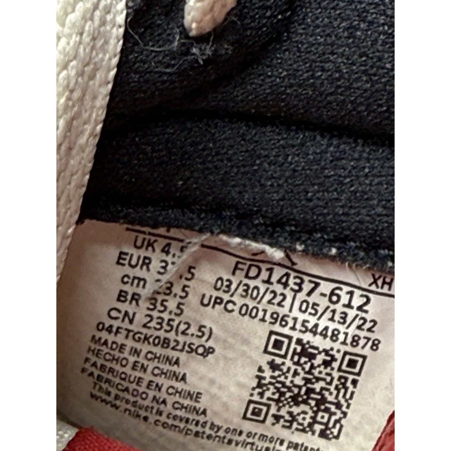 Size 5 (GS) - Jordan 1 Retro OG High Chicago Lost & Found