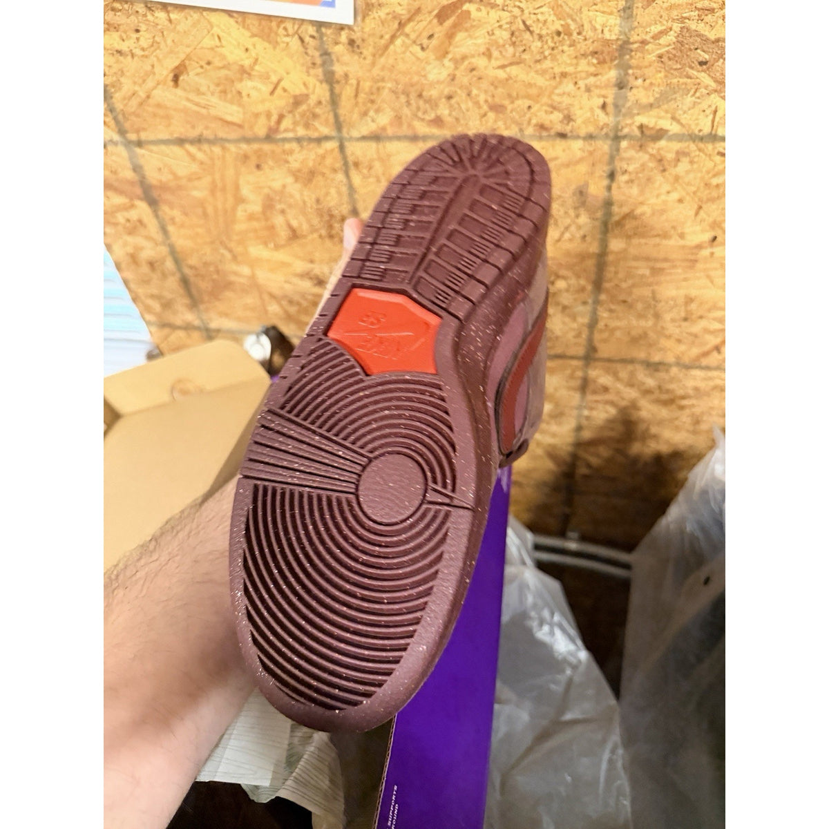 Size 7 - Nike Dunk Premium SB Low City of Love Collection - Burgundy Crush