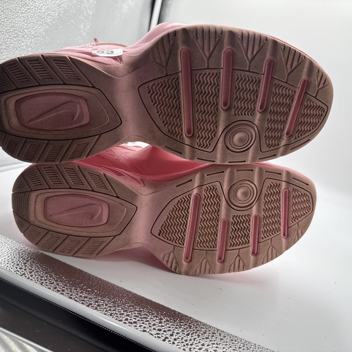 Size 10 - Nike Martine Rose x Air Monarch IV Soft Pink