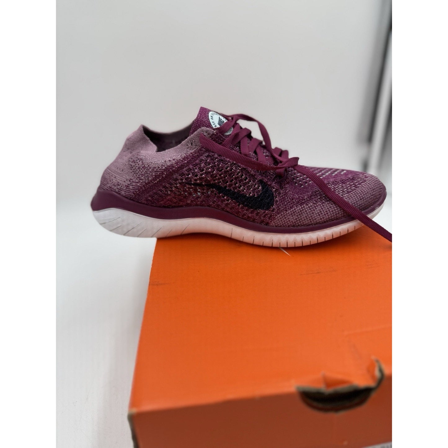 Size 6.5 - Nike Free RN Flyknit 2018 Raspberry Red W
