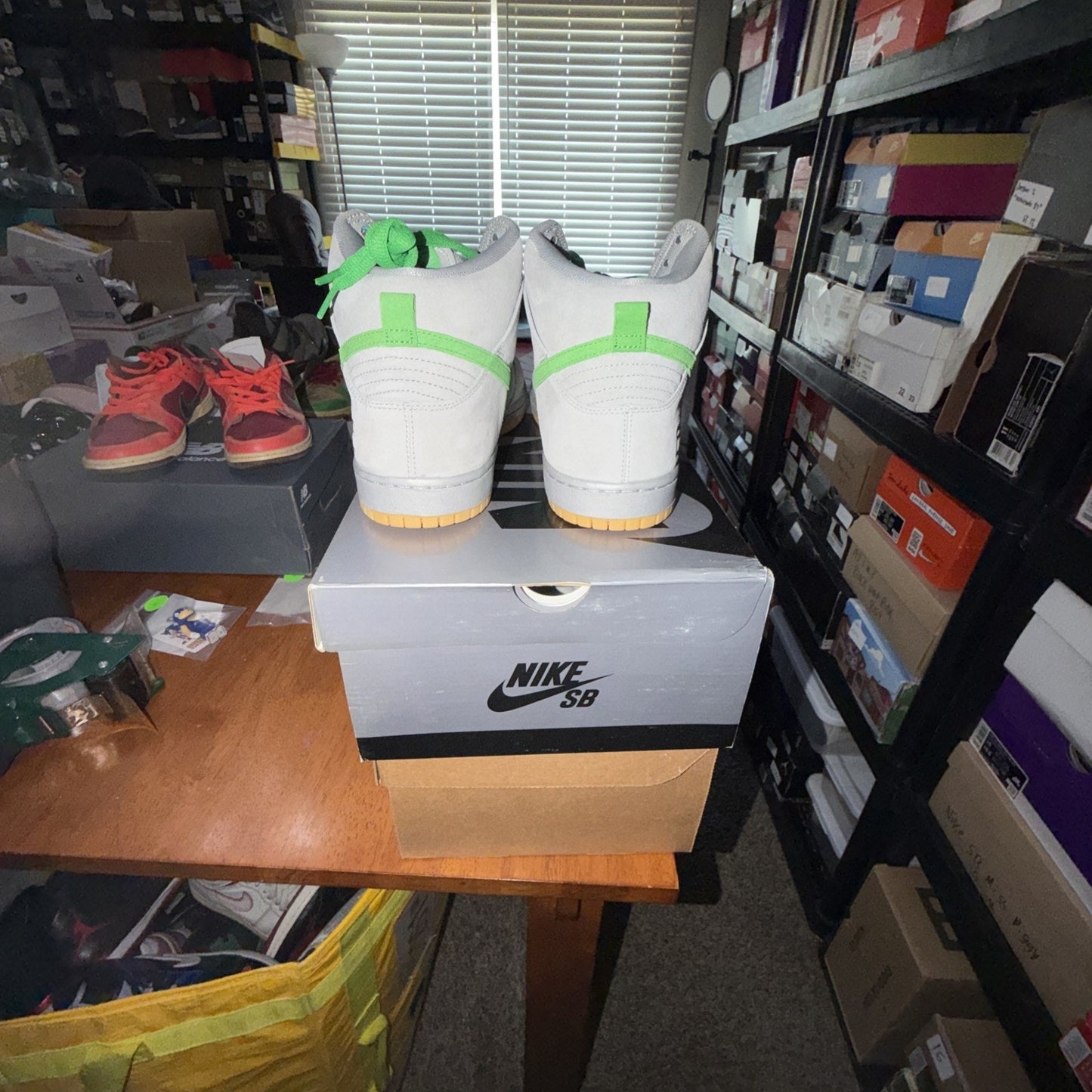 Nike SB Dunk High Silver Box New With Box- Size 12