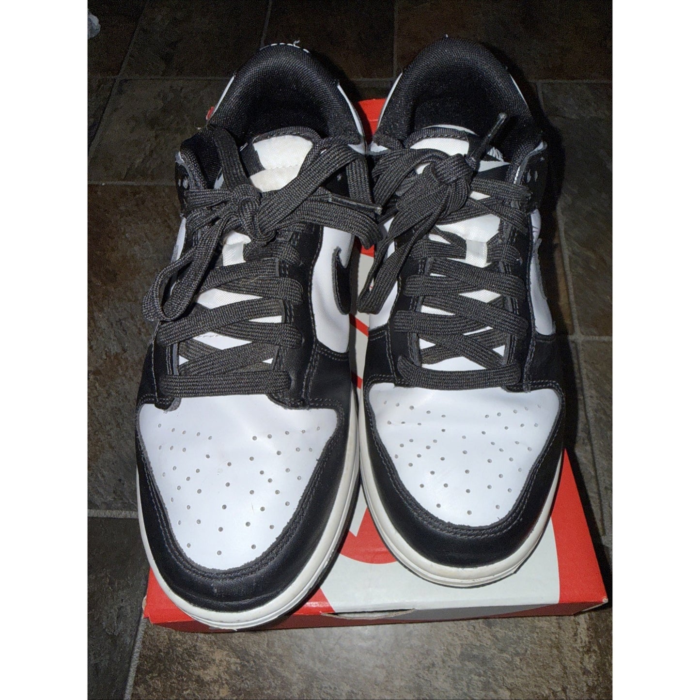 Size 8 - Nike Dunk Low Black White Panda