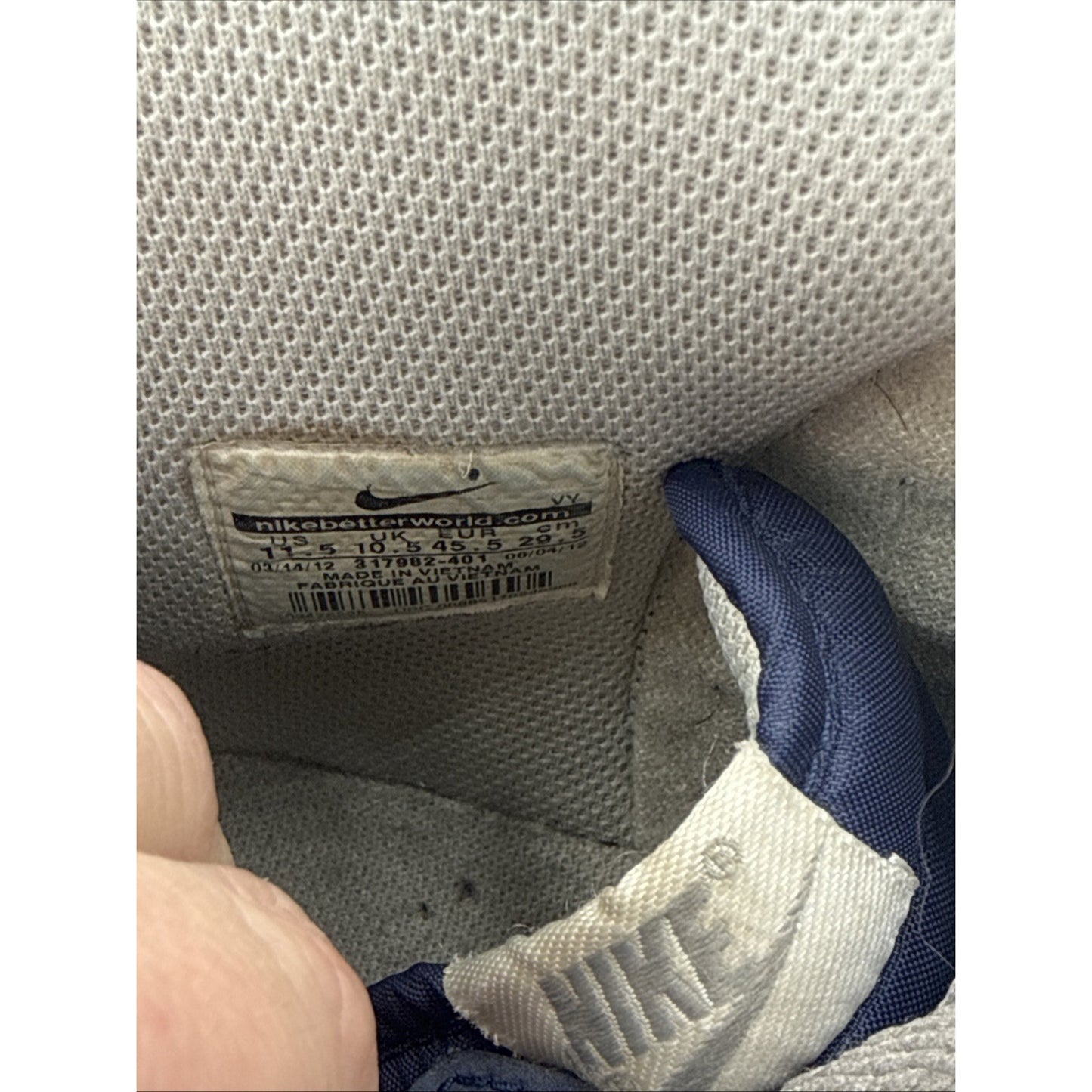 Size 11.5 - Nike Dunk High Blue - 317982-401