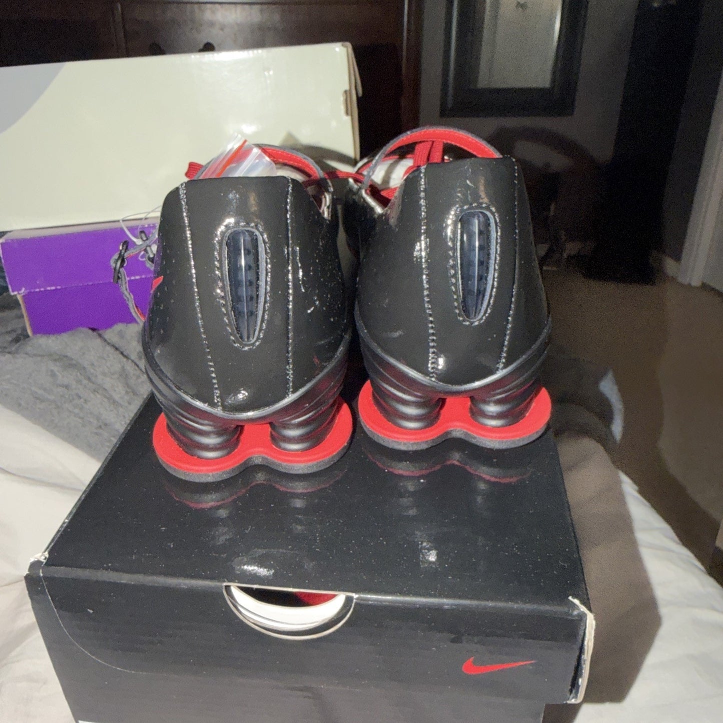 Size 12 - LABELHOOD x Nike Shox Z Calistra Black University Red W