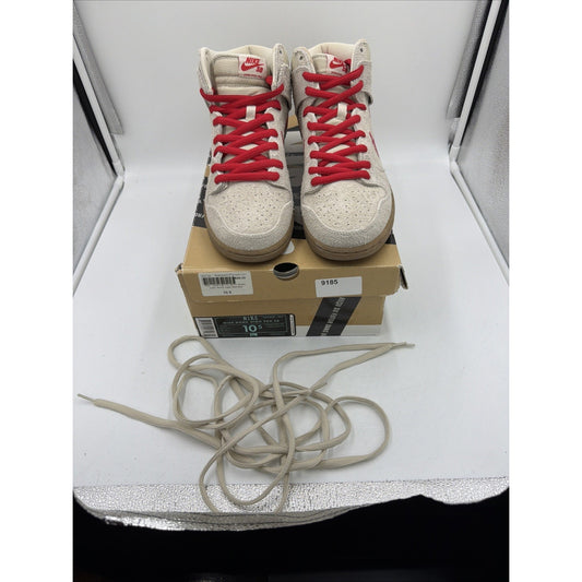 Size 10.5 - Nike Dunk Pro SB High Birch Hyper Red