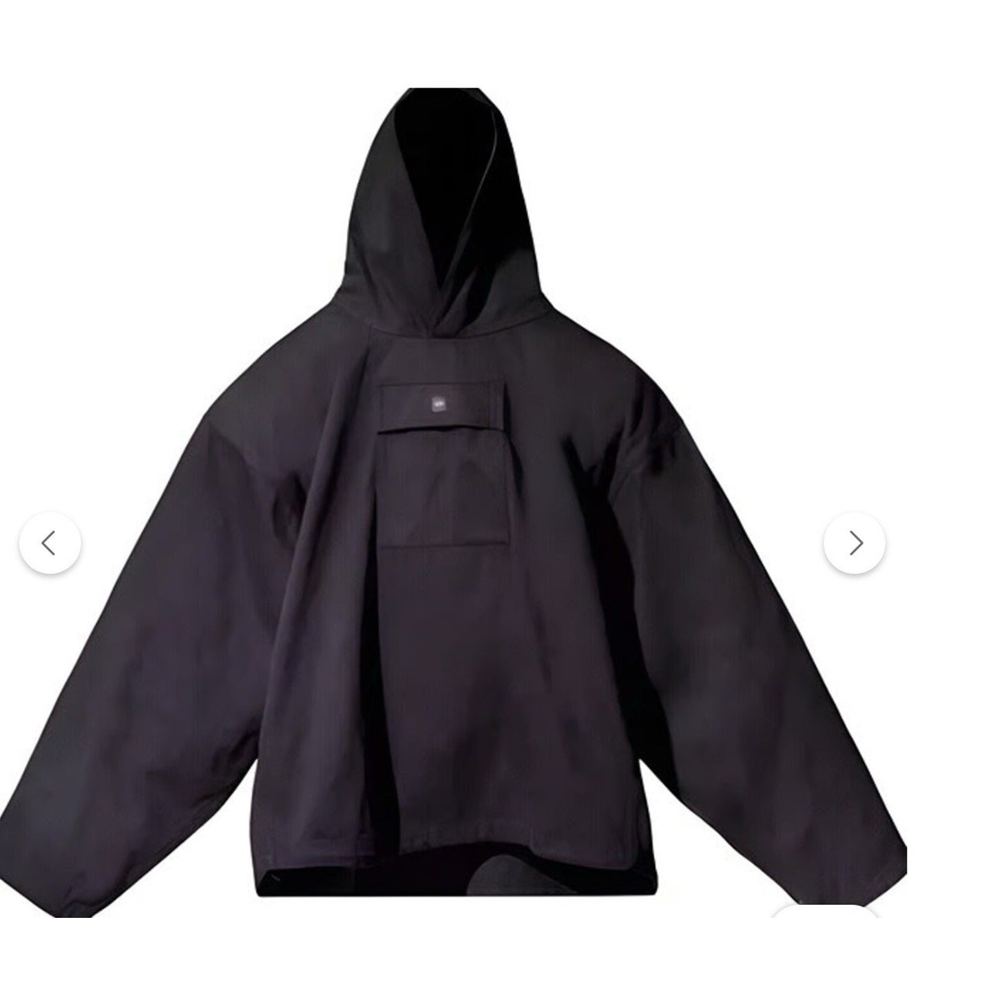 Yeezy Gap Engineered by Balenciaga Men's Sateen Anorak Black Size Large