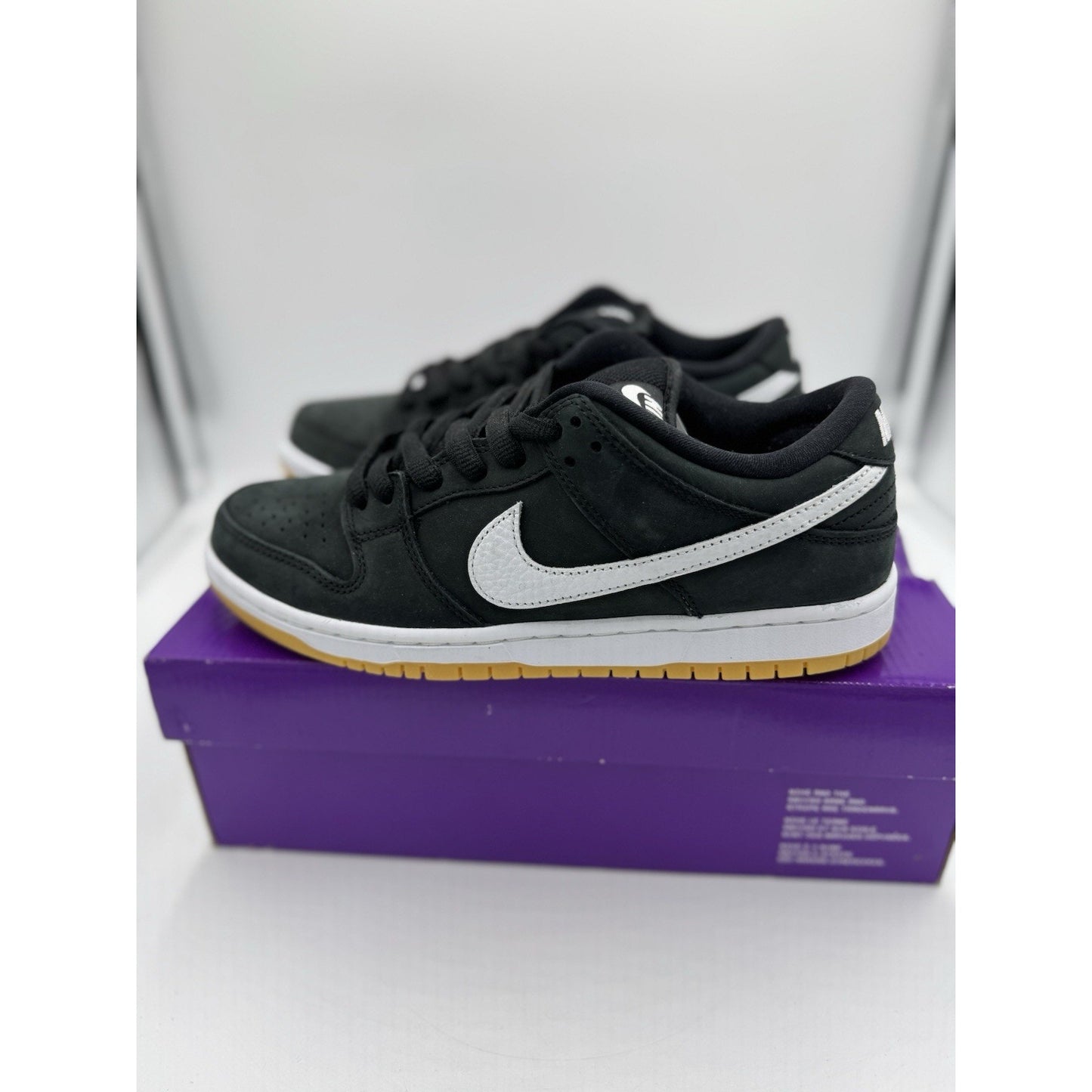Size 8 - Nike Dunk Low SB Black Gum